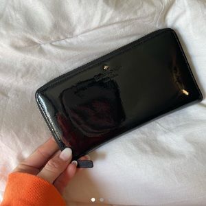 Kate Spade - Black Patent Leather Wallet